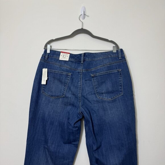 TALBOTS Flawless Five Pocket Boyfriend Jeans Women’s Size 12 High Rise New - Picture 4 of 7